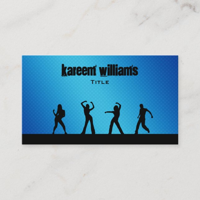 Dancing Fitness Business Cards (Front)