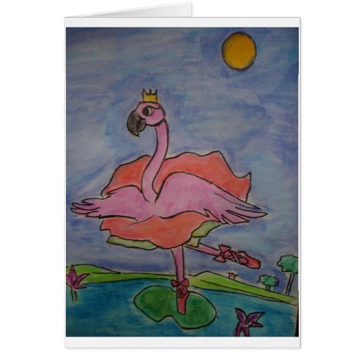 Dancing Flamingo Cards (Front)