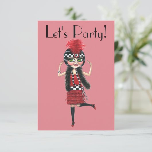 Dancing Flapper Girl Roaring Twenties (Standing Front)