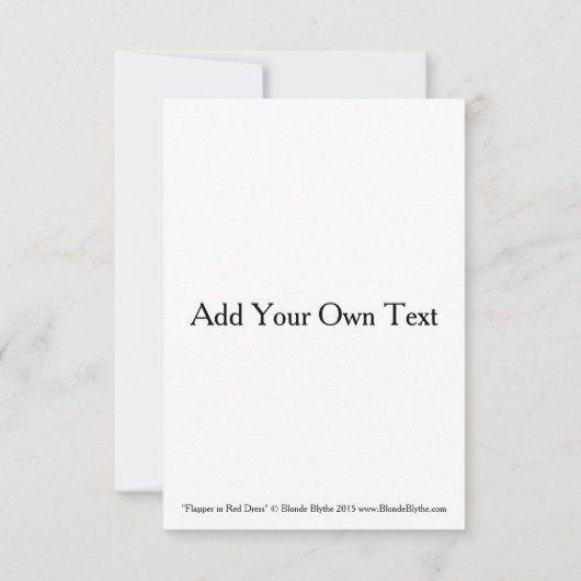 Dancing Flapper Girl Roaring Twenties (Back)