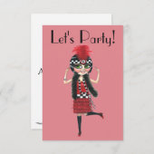 Dancing Flapper Girl Roaring Twenties (Front/Back)