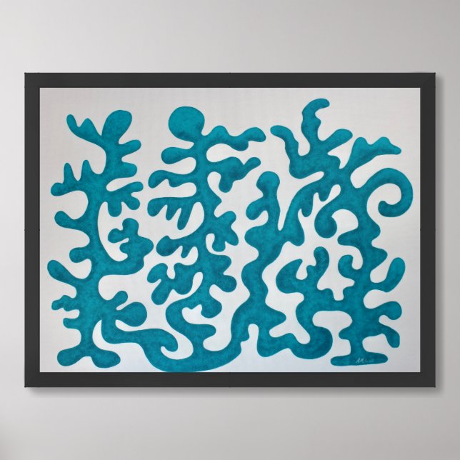 Dancing Flora Print (Framed Front)