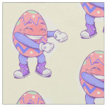 dancing flossing happy easter egg fabric