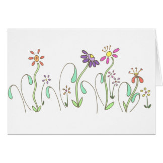 Dancing Flower Card