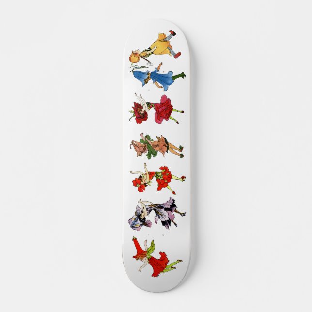Dancing Flower Children Skateboard Deck (Front)