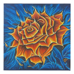 Dancing Flower- Faux Canvas Print