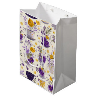 Dancing flower medium gift bag