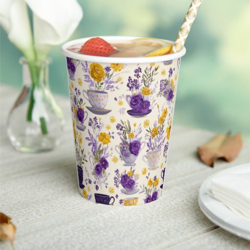 Dancing flower  paper cups