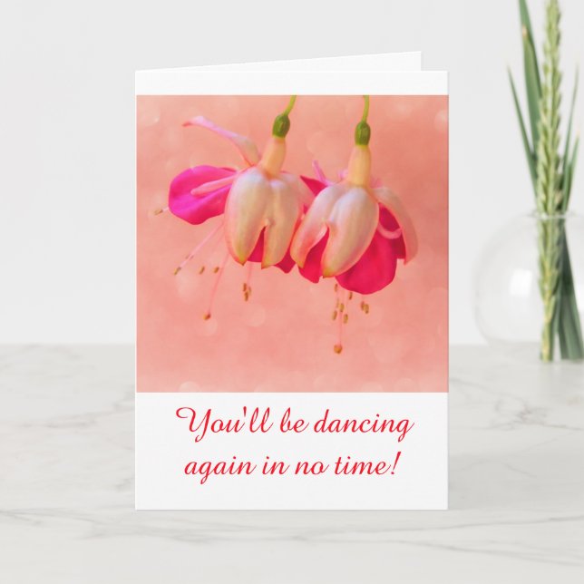 Dancing Flowers Breast Cancer Support Card (Front)