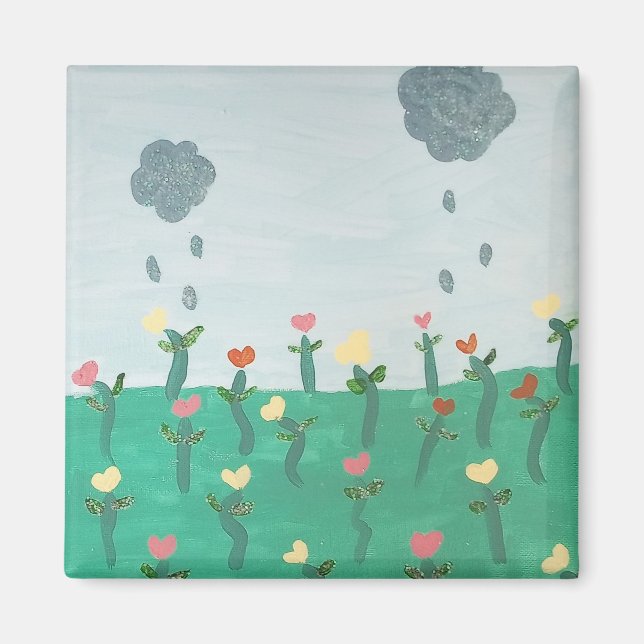 Dancing Flowers Magnet (Front)