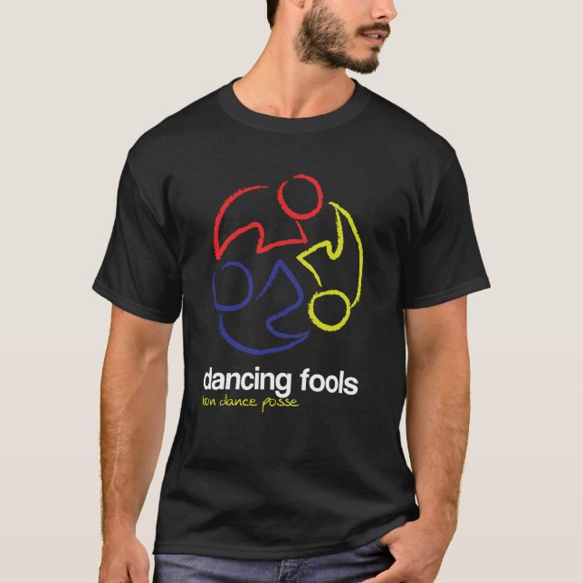 Dancing Fools (logo only, dark) T-Shirt (Front)
