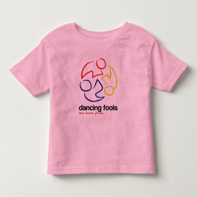 Dancing Fools (logo only, light -- TODDLER) Toddler T-shirt (Front)