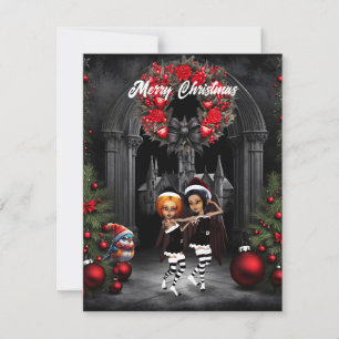Dancing for christmas holiday card