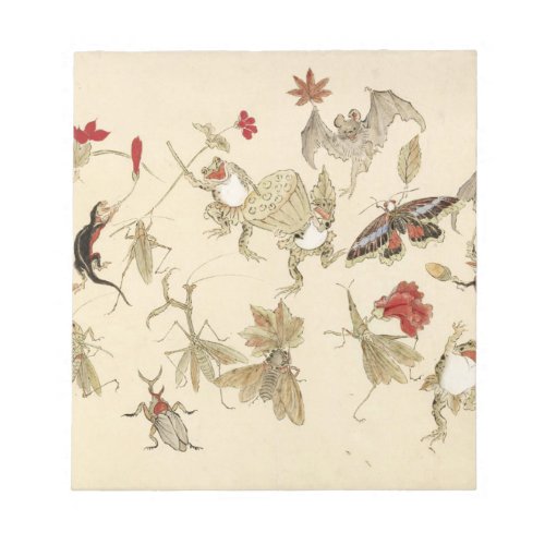 Dancing Forest Of Frogs By Kawanabe Kyosai 1879 Notepad
