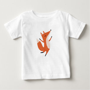 Dancing Fox Cute Art Baby T-Shirt
