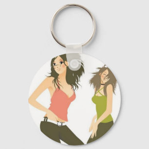 Dancing Friends Keychain