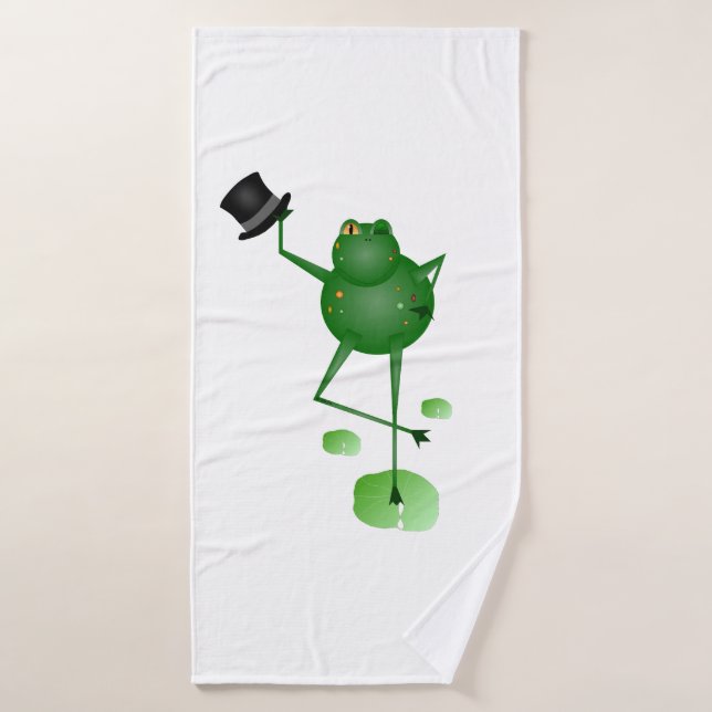 Dancing Frog Bath Towel (Bath Towel)