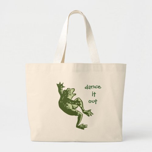 Dancing Frog Dance it Out Products Large Tote Bag