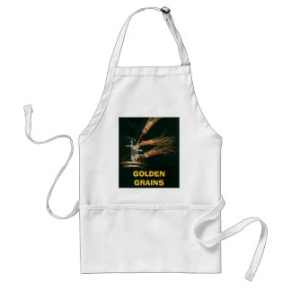 Dancing Frog, GOLDEN GRAINS Adult Apron
