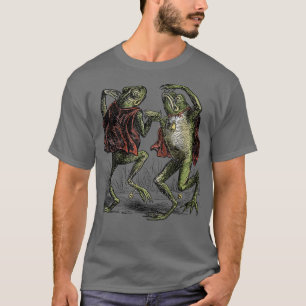 Dancing Frogs Cottagecore Toad Fairy Tale Trippy D T-Shirt