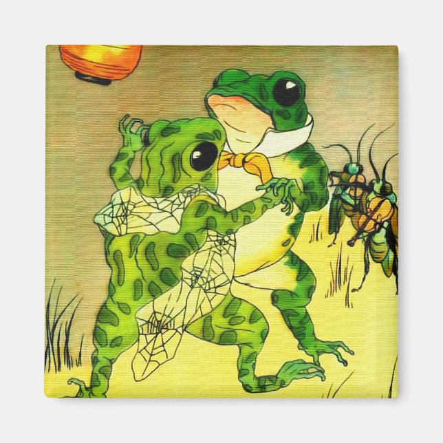 Dancing Frogs Magnet (Front)