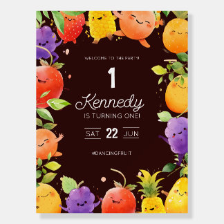 Dancing Fruit Birthday Party Foam Board