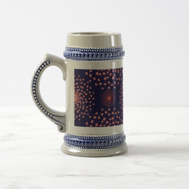 Dancing Galaxy Cosmic Drinkware Pattern Beer Stein (Left)