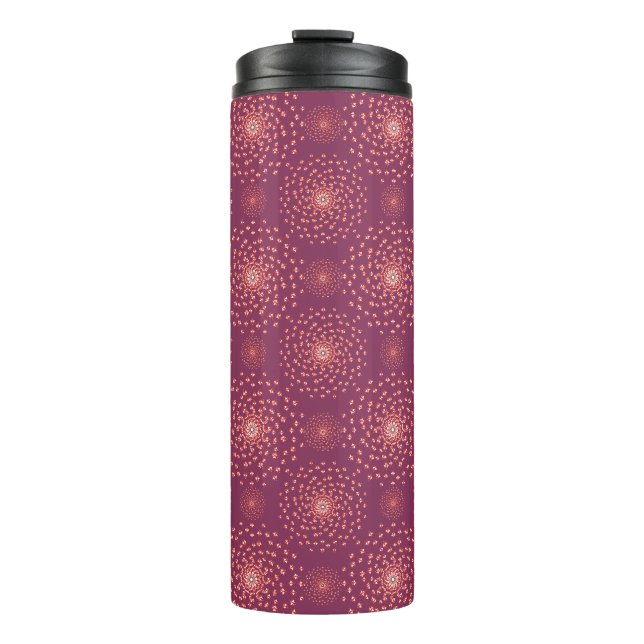 Dancing Galaxy Cosmic Drinkware Pattern Thermal Tumbler (Front)