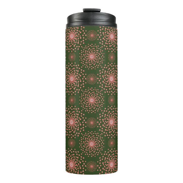 Dancing Galaxy Cosmic Drinkware Pattern Thermal Tumbler (Front)