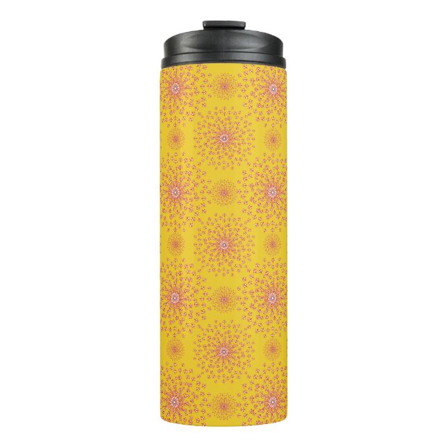 Dancing Galaxy Cosmic Drinkware Pattern Thermal Tumbler (Front)