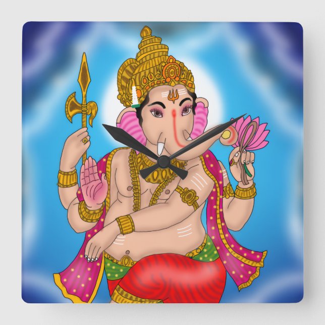 Dancing Ganesha Clock (Front)