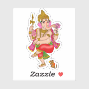 Dancing Ganesha Sticker