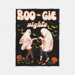 Dancing Ghost With Pumpkin Halloween Women&#39;s Graph Fleece Blanket