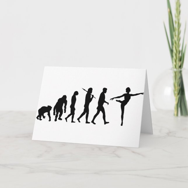 Dancing gifts for ballet and modern dancers card (Front)