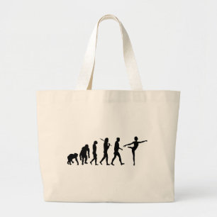 Dancing gifts for ballet and modern dancers large tote bag