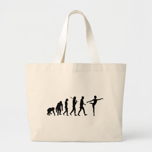Dancing gifts for ballet and modern dancers large tote bag