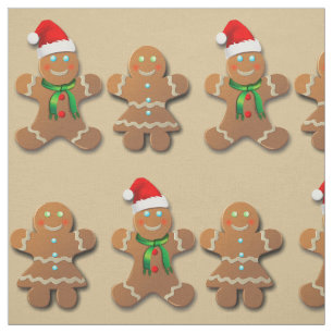 Dancing Gingerbread Cookies Fabric