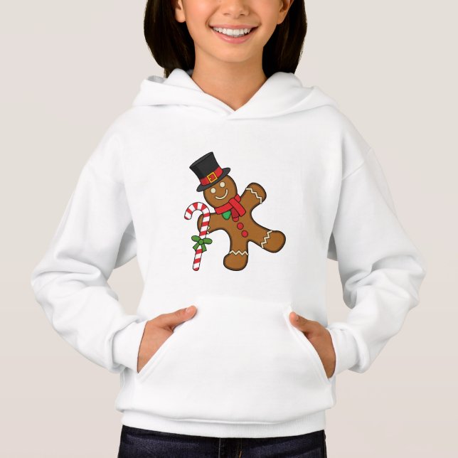 Dancing Gingerbread Man Hoodie (Front)