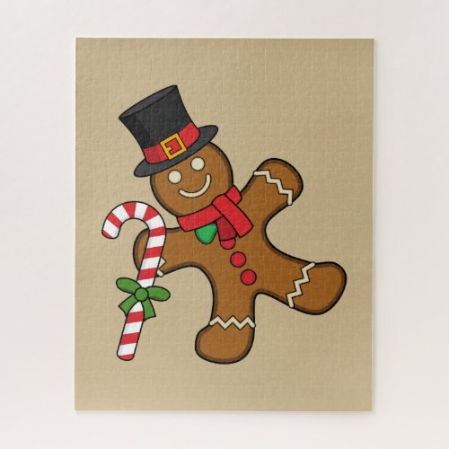 Dancing Gingerbread Man Jigsaw Puzzle