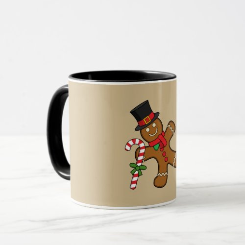 Dancing Gingerbread Man Mug