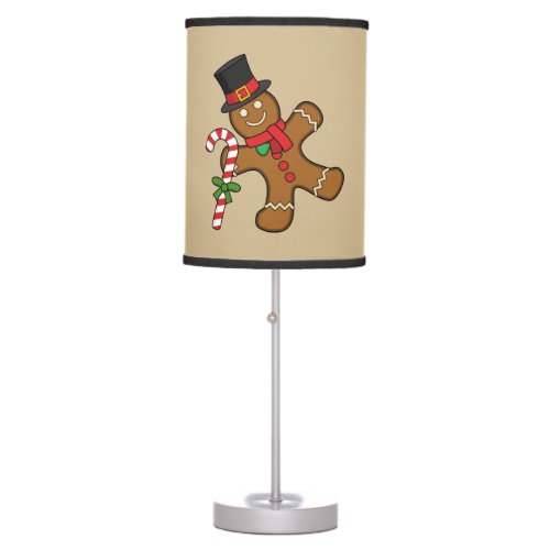 Dancing Gingerbread Man Table Lamp