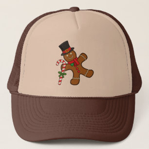 Dancing Gingerbread Man Trucker Hat