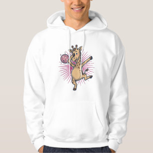 Dancing Giraffe Disco Ball Vintage Engraving Shirt