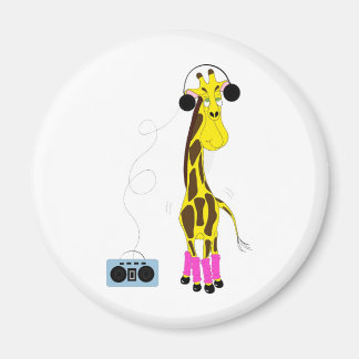 Dancing Giraffe Magnet