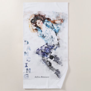 Dancing Girl 2 Beach Towel