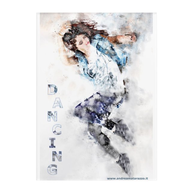 Dancing girl  acrylic print (Front)