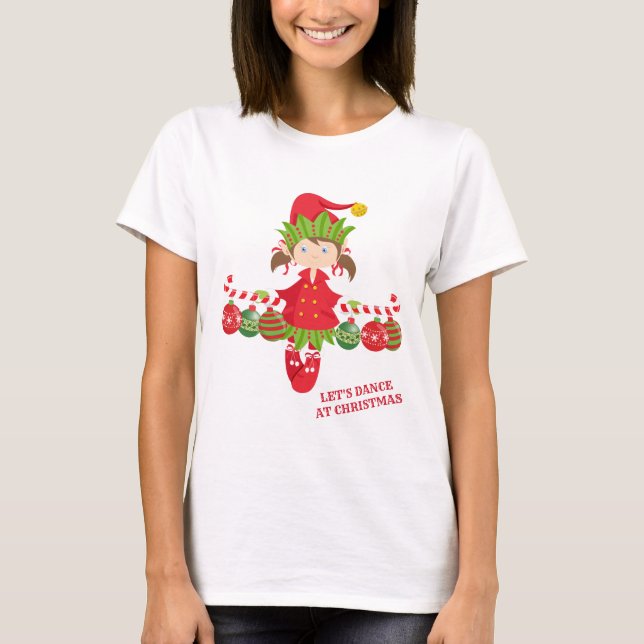 Dancing Girl Elf T-Shirt (Front)