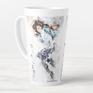 Dancing girl    latte mug