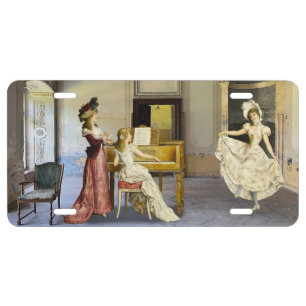 Dancing Girl License Plate