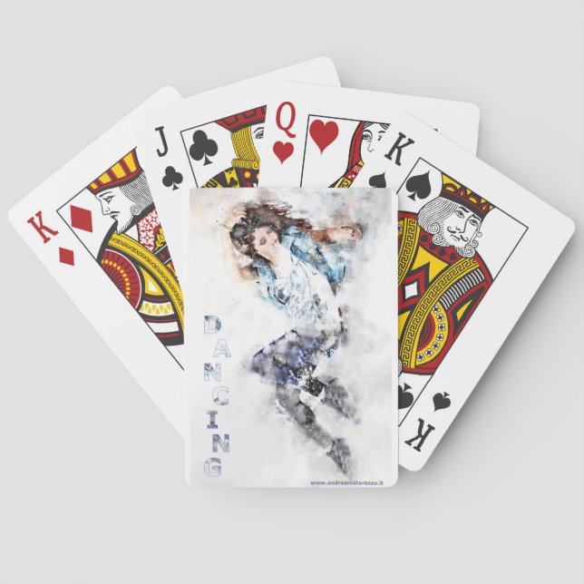 Dancing girl   poker cards (Back)
